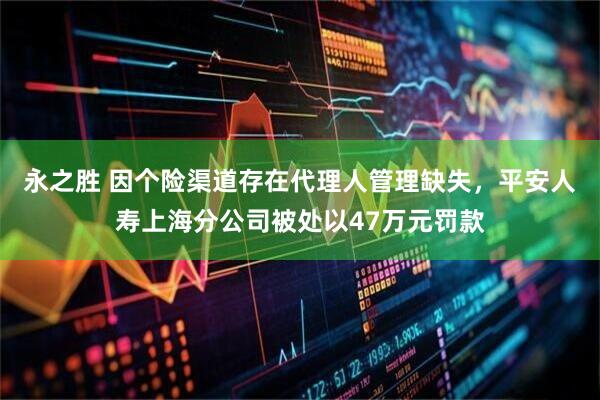 永之胜 因个险渠道存在代理人管理缺失，平安人寿上海分公司被处以47万元罚款